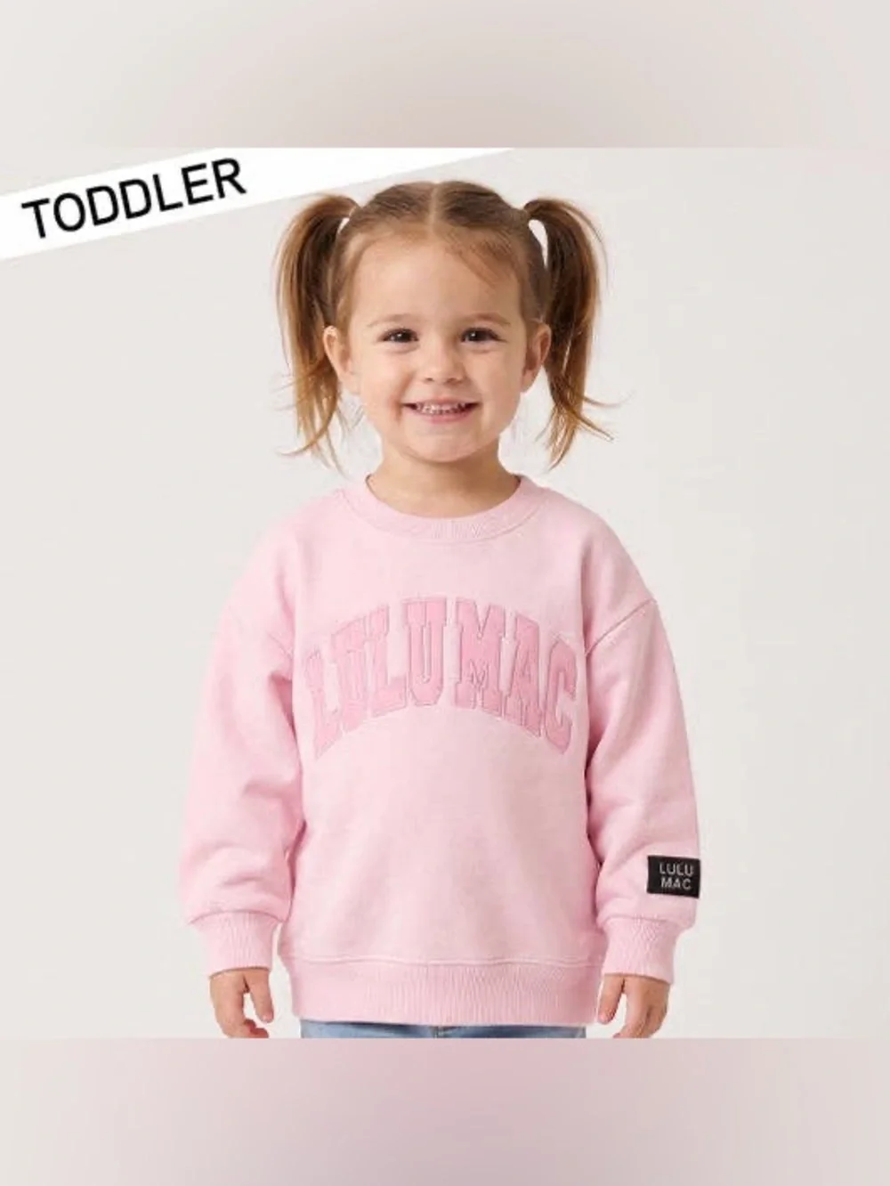 Lulu Mac Toddler Light Pink Sweatshirt
